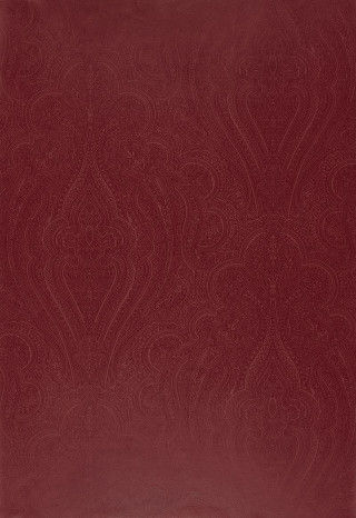 Red leather pillow paisley pattern - plain background free wallpaper for mobile
