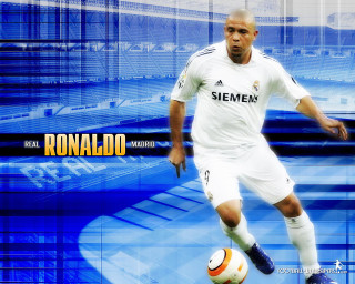 Man white uniform kicking soccer - a name tag free wallpaper