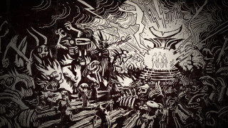 Band painting wall performance live - neoprimitivism free wallpaper