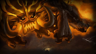 Demon horns eyes painting head - horn free wallpaper