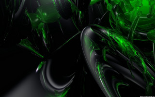 Green black abstract background black - c4d free wallpaper for desktop