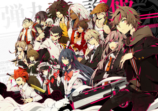 Anime characters group puzzle official - serial art free wallpaper for desktop
