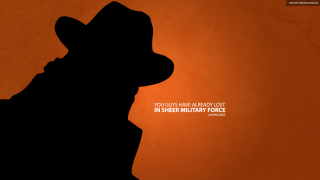 Silhouette man hat quote image - carl morris free wallpaper