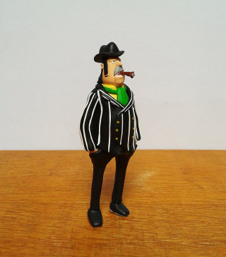 Toy figure man pipe wooden - figurativism free wallpaper for tablet