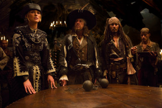 Pirates costumes table candles ball - a ball free wallpaper