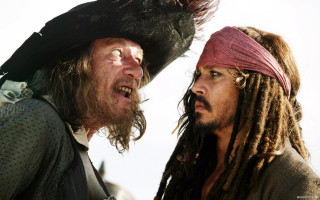 Pirate costume men hat beard - two man free wallpaper