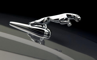 Chrome car emblem black background - an art deco sculpture free wallpaper for desktop