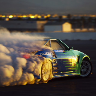 Car smoke tires track nighttime - night time free wallpaper for tablet