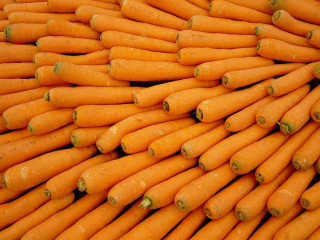 Carrots pile table top green - a table top free wallpaper