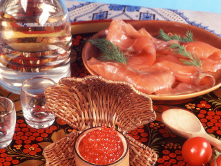 Fish tomatoes stilllife autumn photorealism - vray free wallpaper