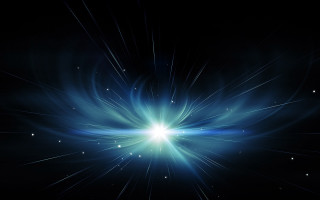 Blue star burst black background - the sky in the background free wallpaper