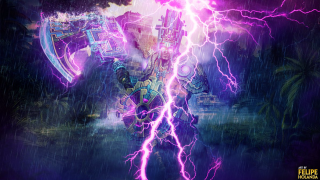 Man hammer lightning city energy - a hammer free wallpaper