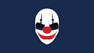Clown mask red nose black - black eye free wallpaper