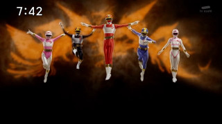 Action figures group black background - dynamic pose free wallpaper