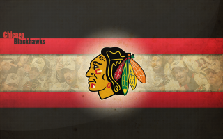 Chicago black hawks logo background - gritty free wallpaper for desktop