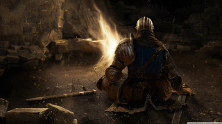 Man armor cave fire sword - a rock in a cave free wallpaper