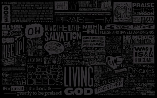 Black white poster languages phrases - mosaic free wallpaper for desktop