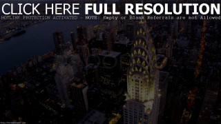 City skyline clock tower center 2 - a text overlay free wallpaper