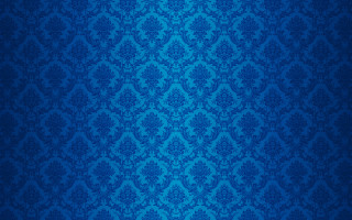 Blue wallpaper floral pattern leaves - duccio free wallpaper