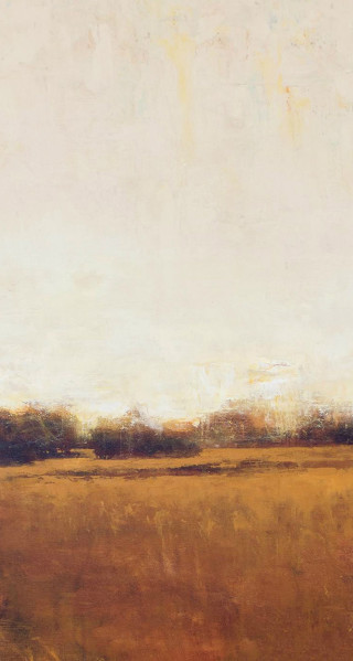 Field sky trees painting artwork - a few tree free wallpaper for mobile