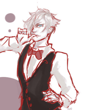 Man vest tie cell phone - lineart free wallpaper for tablet