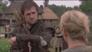 Medieval man bow arrow woman - medieval free wallpaper