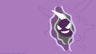 Purple black cartoon character smile - cartoon character free wallpaper