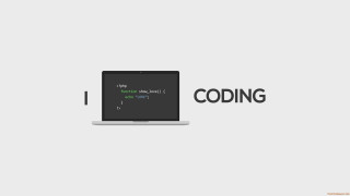 Laptop programming code screen mouse - dynamic composition free wallpaper for desktop