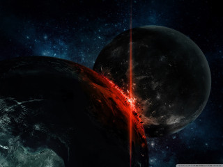 Space red light black object 2 - planet free wallpaper for desktop