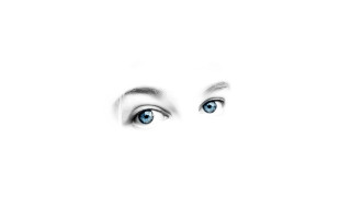 Blue eyes artistic photo woman - artistic free wallpaper