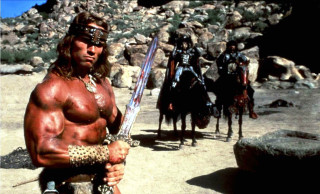 Man sword horses background rocks - rock and boulders free wallpaper