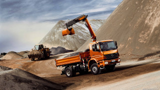 Truck dirt road dump truck - hard surface free wallpaper for desktop