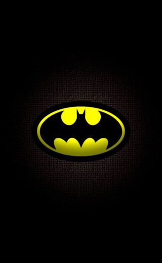 Batman symbol black background yellow 3 - dark night free wallpaper for mobile