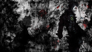 Man green eye wall black - paint free wallpaper