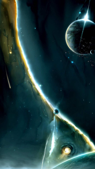 Space scene planet star background 6 - free space wallpaper for mobile