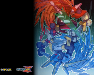 Cartoon character red hair blue - a red tail free wallpaper