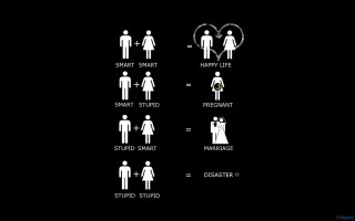 Couple black white wedding date - a diagram free wallpaper