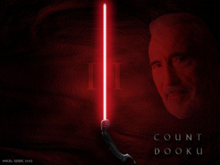 Man holding light saber count - cgi free wallpaper