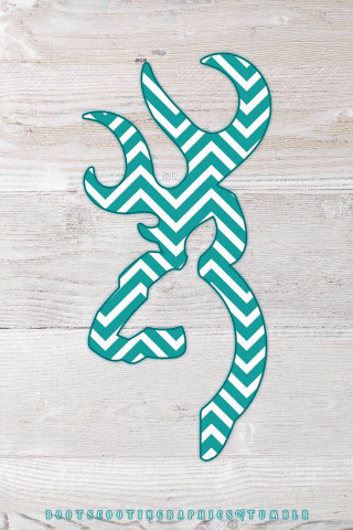 Deer head chevron pattern wood - a word free wallpaper for mobile