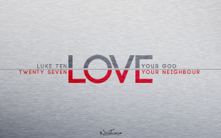 Love metal surface red gray - a picture of a quote free wallpaper