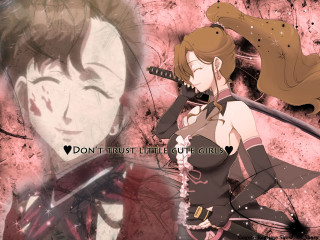 Anime couple guns caption dont - gun free wallpaper for desktop