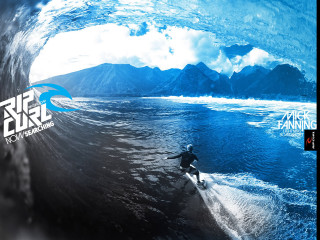 Man riding wave surfboard ocean 8 - a wave free wallpaper