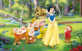 Snow white seven dwarfs forest 4 - the forest free wallpaper