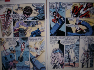 Comic strip man suit gun - a comic strip free wallpaper