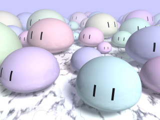 Balls ground purple background blue - a bunch of balls free wallpaper