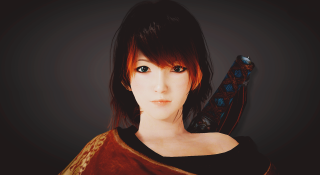 Woman knife black background dark - rpg portrait free wallpaper