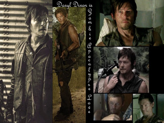 Walking dead character collage poses - a collage free wallpaper