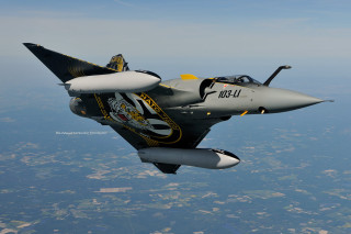 Fighter jet flying sky background - thierry doizon free wallpaper