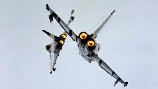 Fighter jet cloudy sky lights 2 - colin hayes free wallpaper