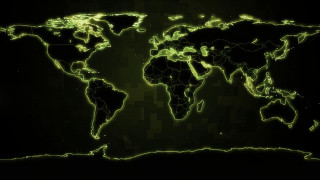 World map green glow black - a green glow free wallpaper